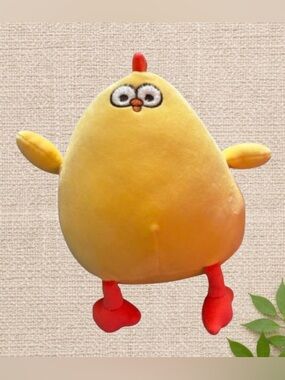 Yellow Chicken Plush Toy - 10” Soft Stuffed Animal